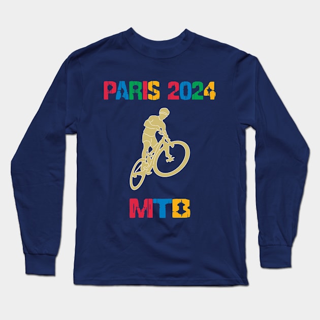 Paris 2024 Long Sleeve T-Shirt by Womens Art Store